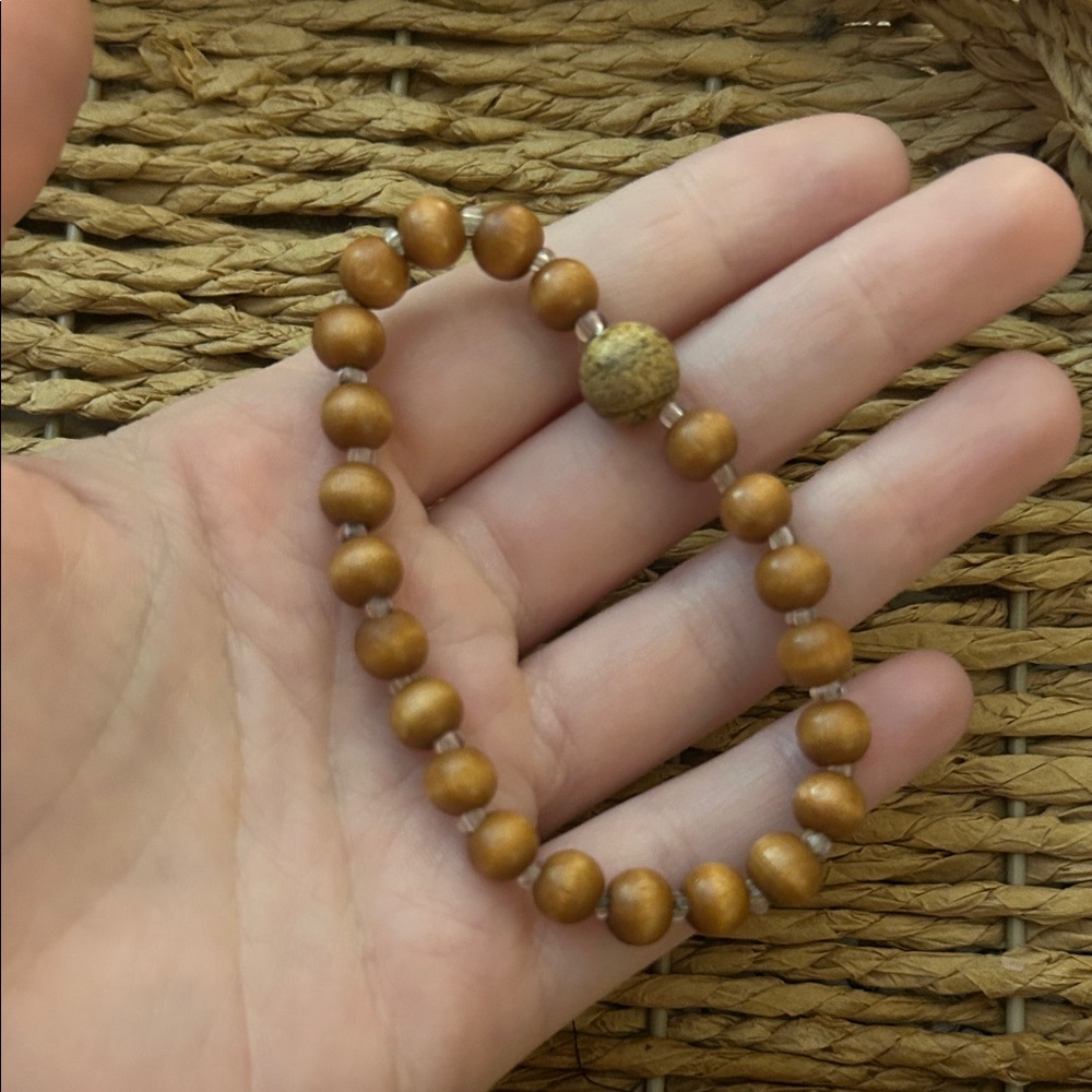 Elegant Brown Beaded Bracelet